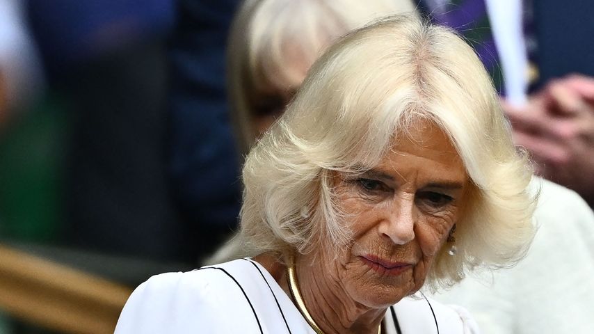 Königin Camilla bei einem Wimbledon-Match im Juni 2023