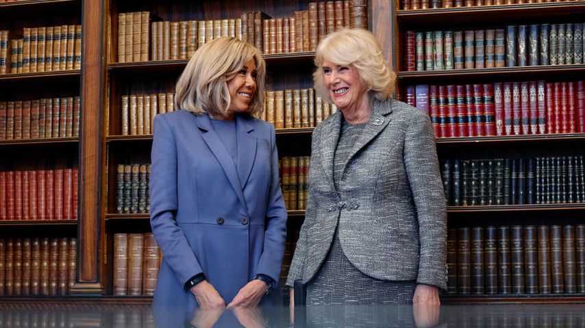 Endlich wieder fit: Königin Camilla trifft Brigitte Macron