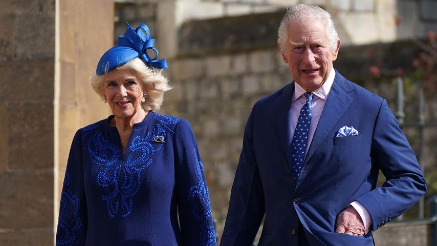 Königin Camilla und König Charles III. im April 2023