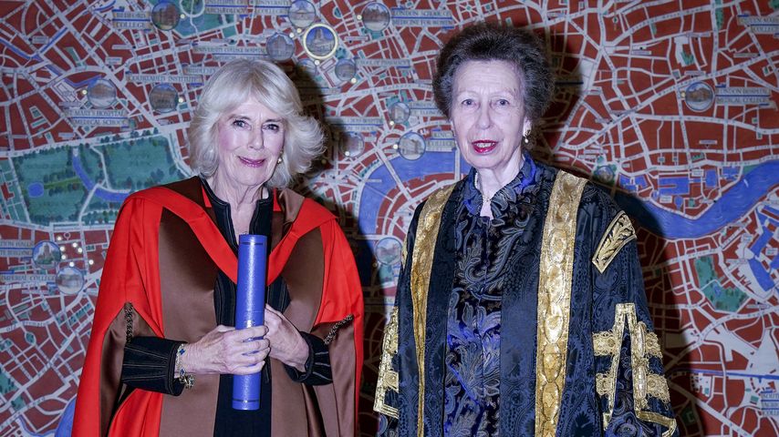 Königin Camilla und Prinzessin Anne in der University of London, November 2024