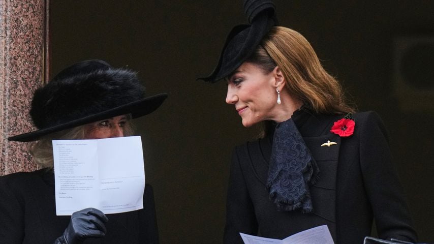 Schmunzelhasen: Camilla und Kate feiern Remembrance Day