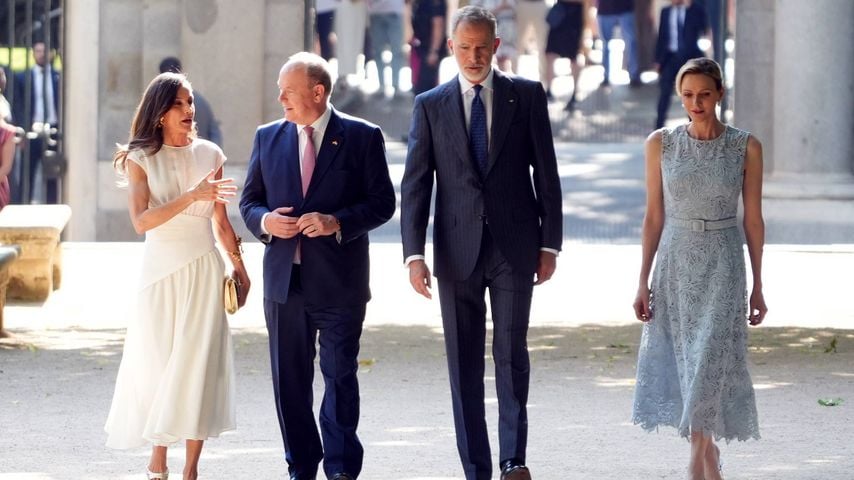 Königin Letizia, Fürst Albert II., König Felipe VI und Fürstin Charlène