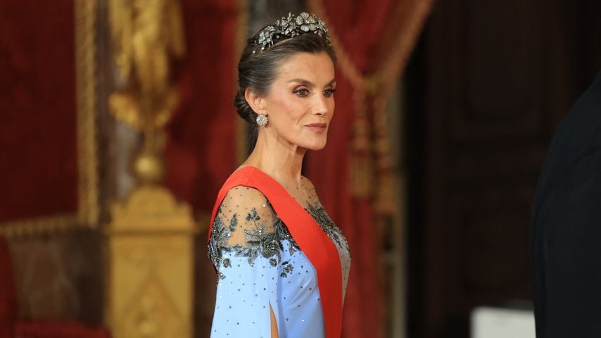 Wie Elsa aus "Frozen": Königin Letizia bezaubert in Hellblau