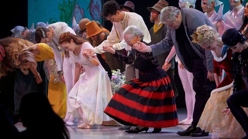 Königin Margrethe II. von Dänemark bei einer Ballett-Aufführung