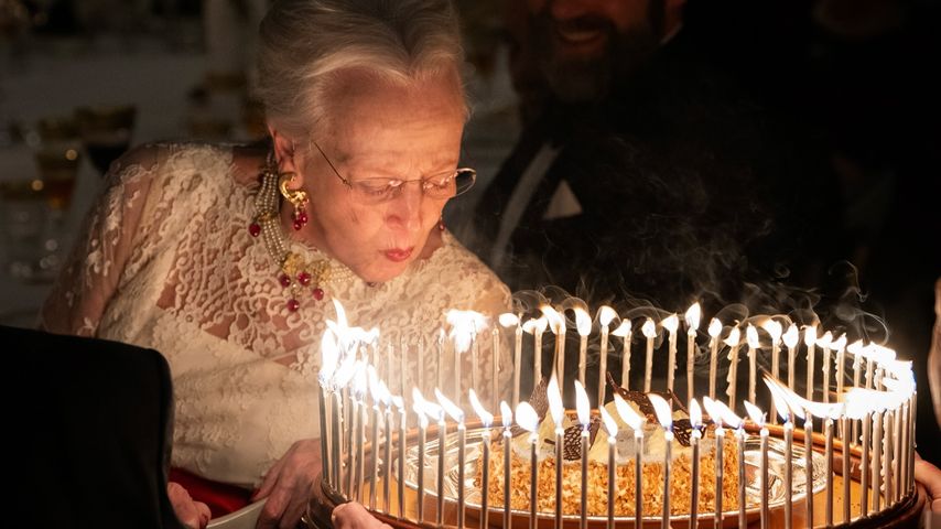 Königin Margrethe bei ihrer Geburtstagsfeier im April 2025
