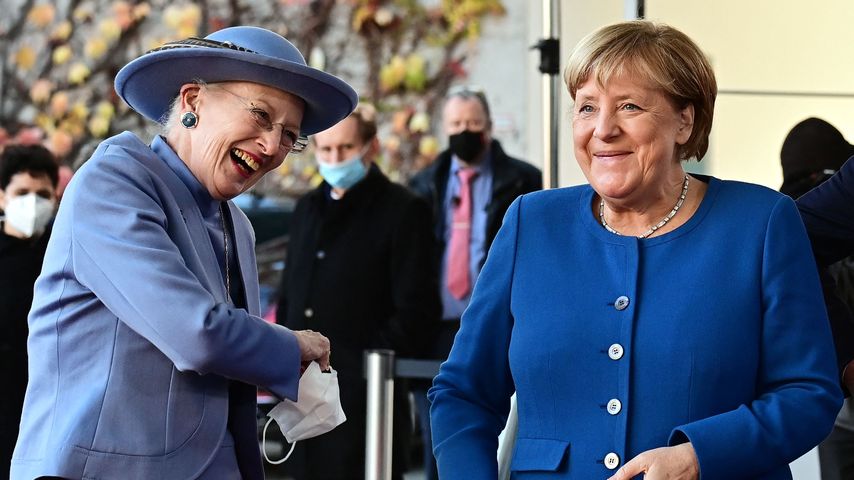 Königin Margrethe und Angela Merkel, 2021