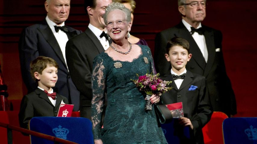 Königin Margrethe und ihre Enkel Felix (l.) und Nikolai (r.)