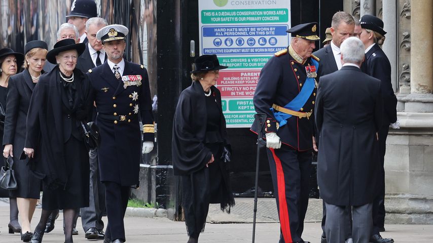 Königin Margrethe von Dänemark, Kronprinz Frederik, Königin Sonja, König Harald von Norwegen, 2022