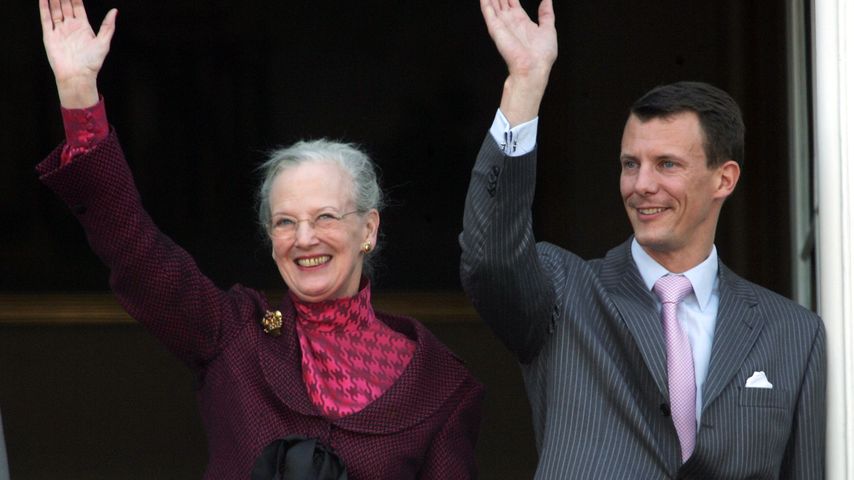 Königin Margrethe von Dänemark und ihr Sohn Prinz Joachim
