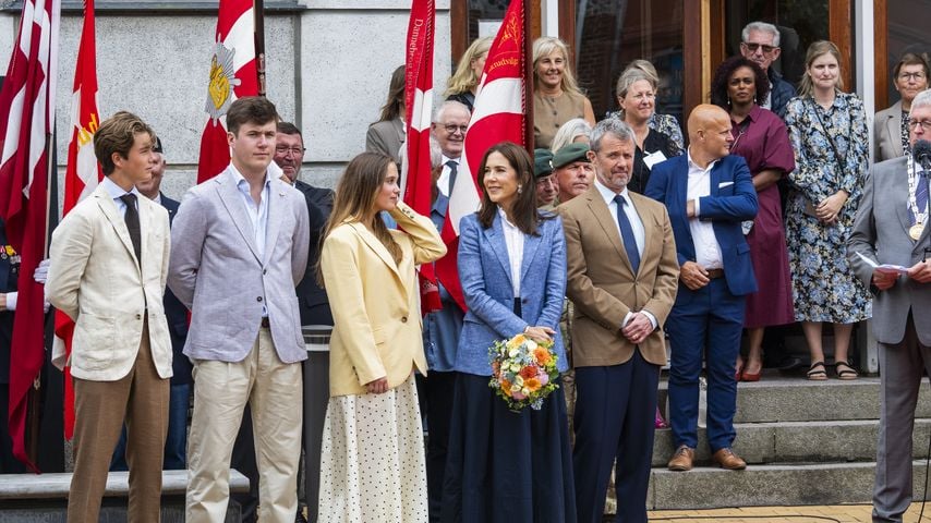 Königin Mary, König Frederik X, Prinzessin Josephine, Kronprinz Christian und Prinz Vincent in Gråsten