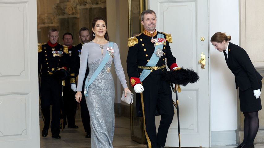 Königin Mary und König Frederik X. beim Staatsbankett auf Schloss Christiansborg, 2025
