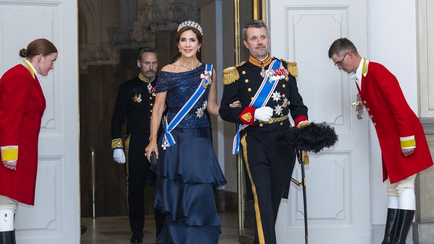 König Frederik und Mary bezaubern bei erstem Staatsbankett