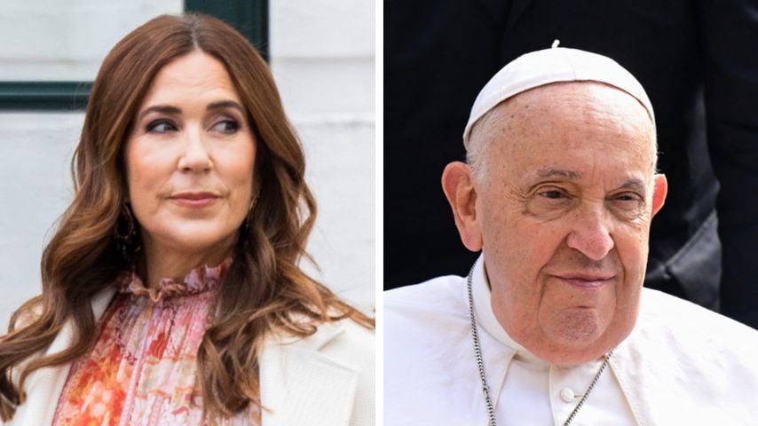 Königin Mary und Papst Franziskus I.