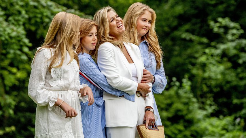 Königin Máxima mit ihren Töchtern Ariane, Alexia und Catharina-Amalia