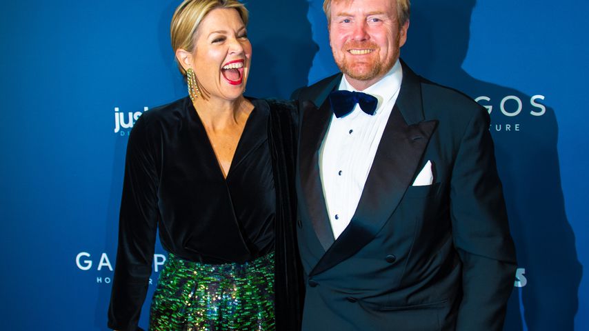 Top oder Flop? Königin Máxima in einer grünen Glitzerhose