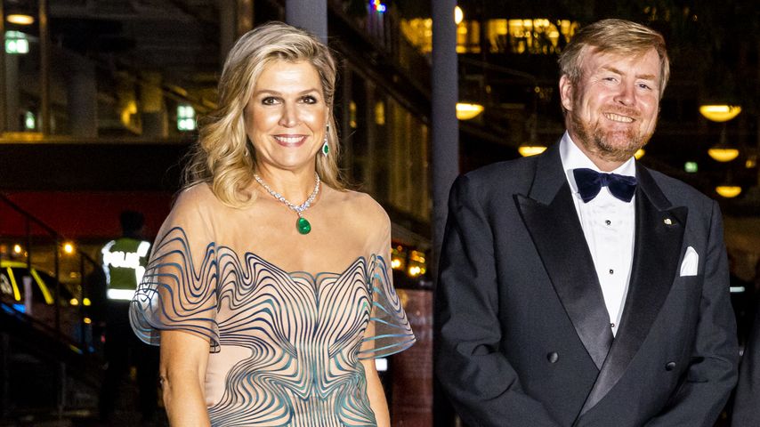 Königin Máxima und König Willem-Alexander vor einem Konzert in Schweden