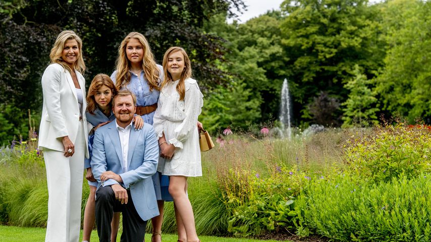 Königin Máxima und König Willem-Alexander mit ihren Töchtern