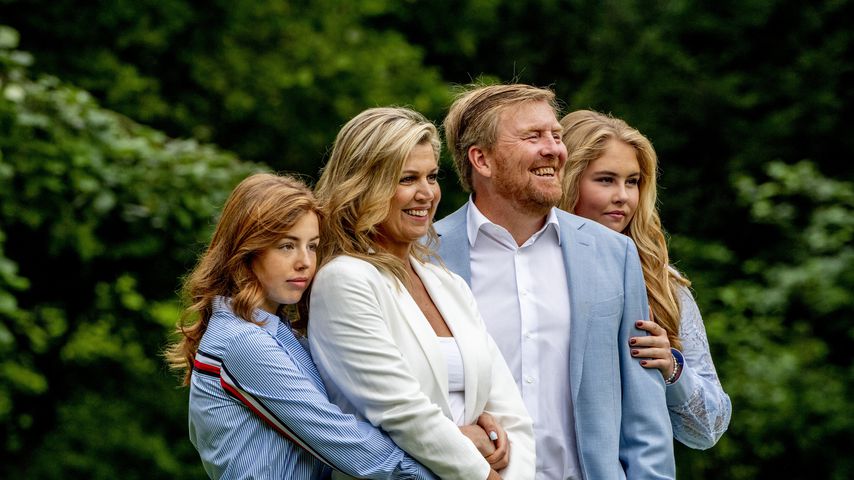 Königin Máxima und König Willem-Alexander mit ihren zwei Töchtern Alexia und Catharina-Amalia