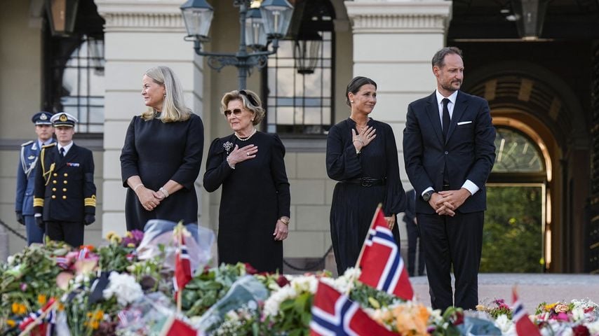 Zu Tränen gerührt: Norwegische Royals danken den Trauernden