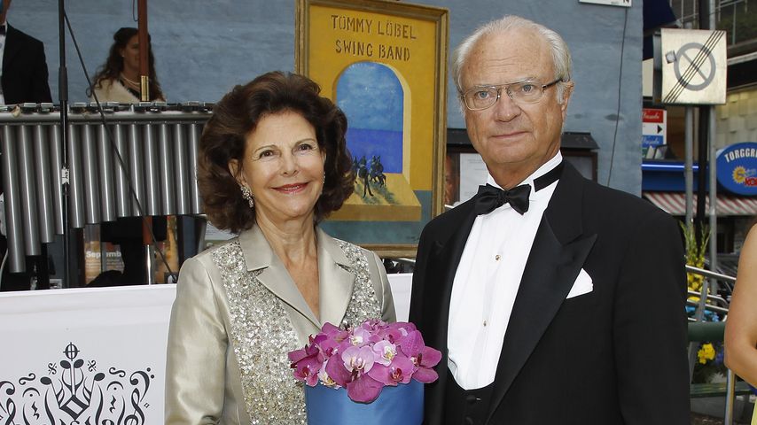 Königin Silvia von Schweden und ihr Mann Carl Gustaf im August 2012