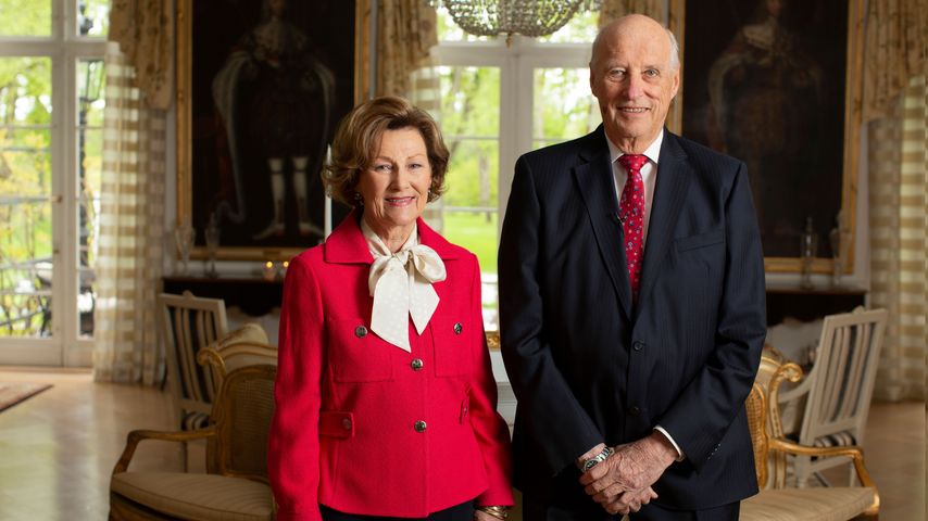 Königin Sonja und König Harald von Norwegen, Mai 2020