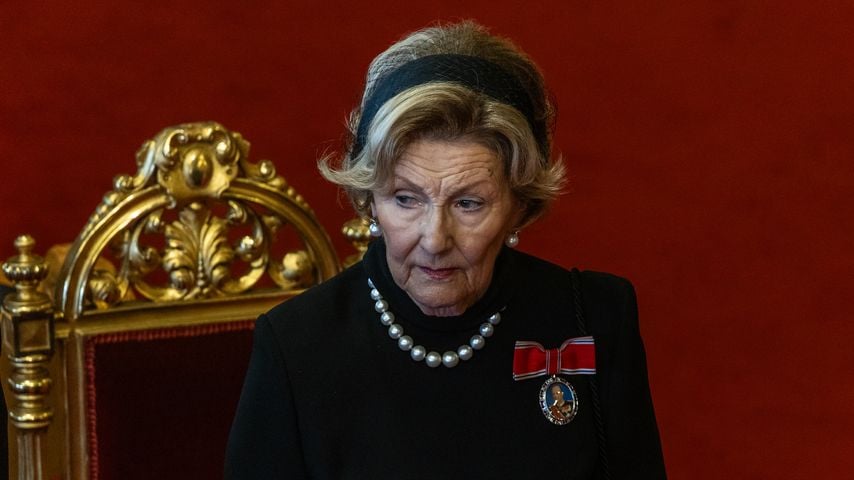 Königin Sonja von Norwegen bei der Treueeid-Zeremonie im Stortinget in Oslo