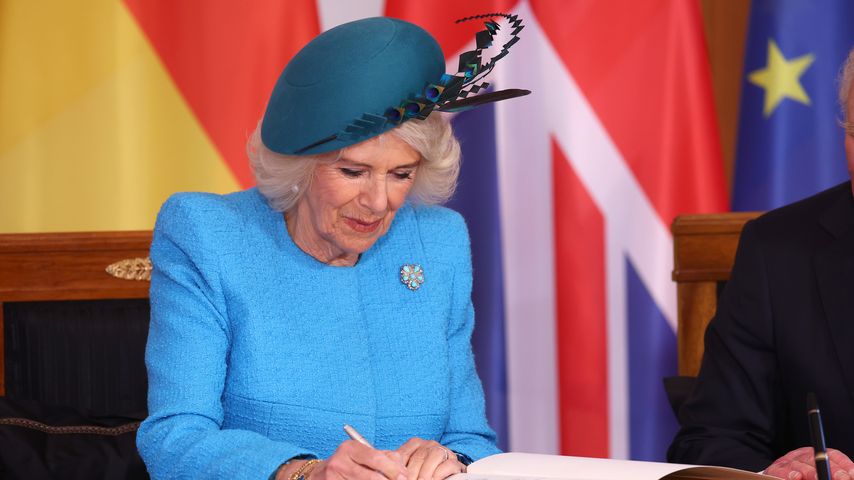 Königsgemahlin Camillia im März 2023 im Schloss Bellevue