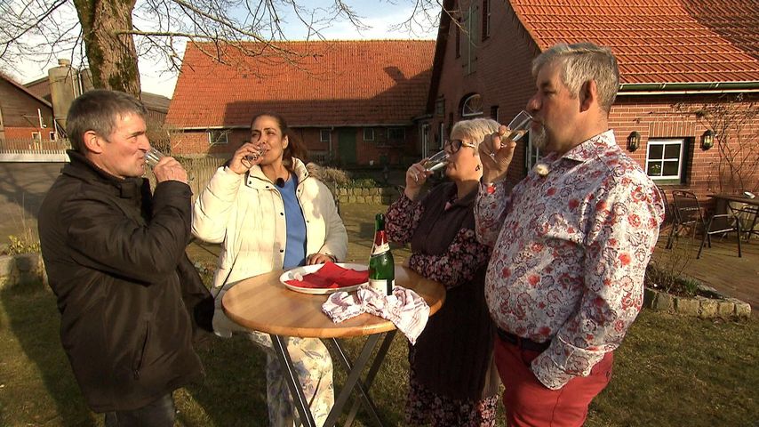Konrad und Carla mit Iris und Uwe Abel