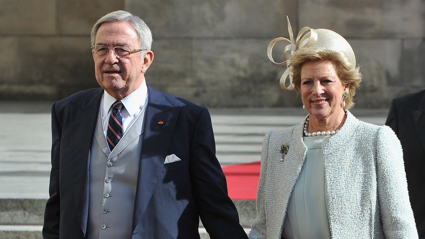Konstantin II. von Griechenland und seine Frau Anne Marie in Luxemburg, 2012