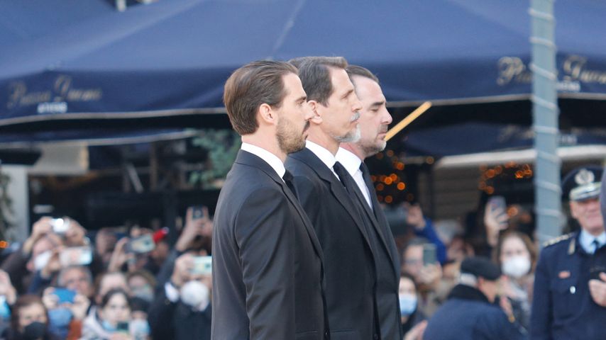 Konstantin II. von Griechenland bei seiner Beerdigung im Januar 2023 in Athen