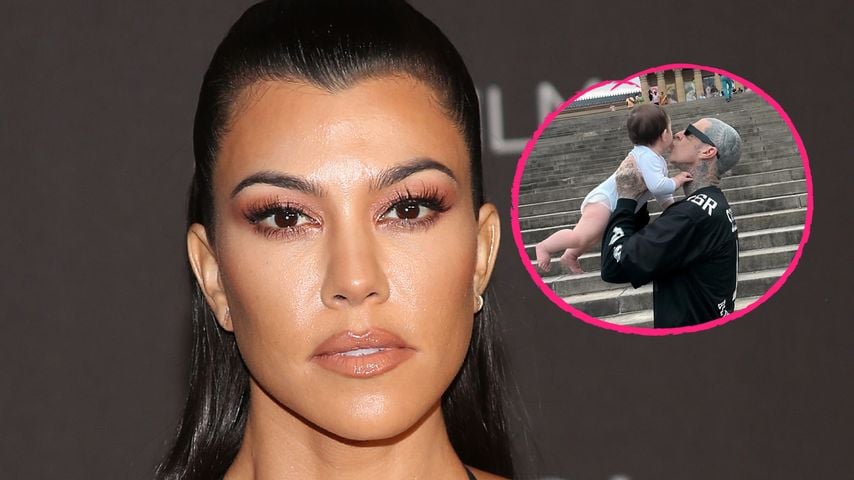 Kourtney teilt süßes Bild von Travis Barker und Baby Rocky