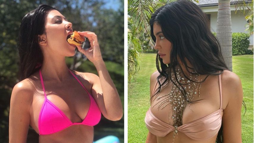 Sie zeigen, was sie haben: Kourt und Kylie im Bikini-Duell