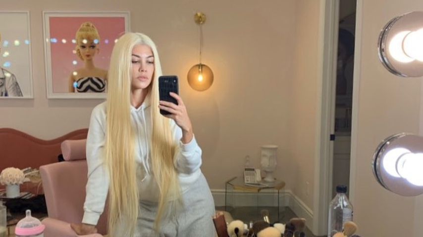 Blonde XXL-Mähne: Kourtney Kardashian kaum wiederzuerkennen!