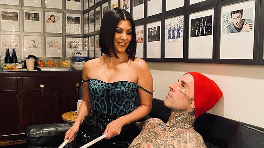 Kourtney Kardashian und Travis Barker im Oktober 2021 in New York