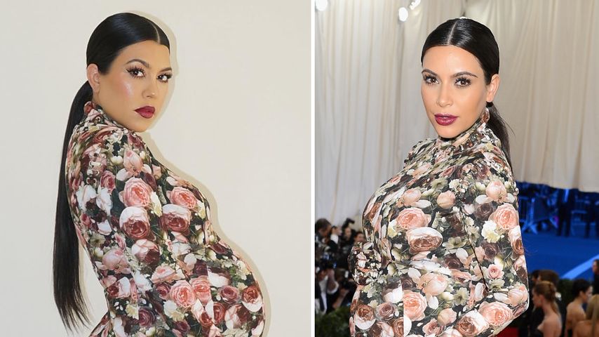 Kourtney Kardashian und Kim Kardashian