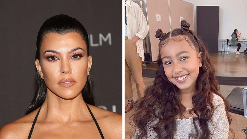 Collage: Kourtney Kardashian und North West