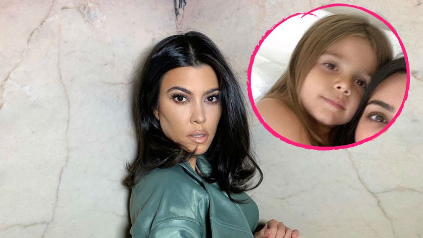 Die langen Haare von Kourtneys Sohn Reign spalten das Netz