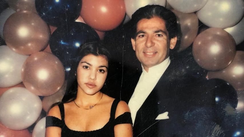 Kourtney und Robert Kardashian Sr. im Jahr 1993