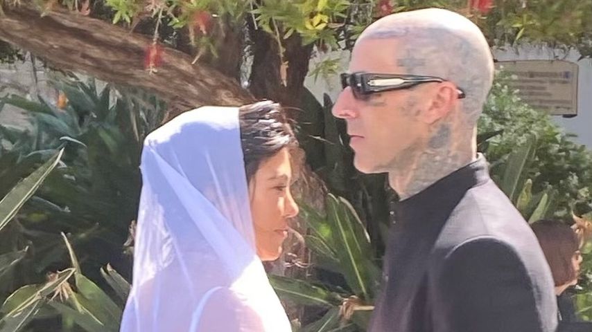 Kourtney Kardashian und Travis Barker bei ihrer Hochzeit, Mai 2022