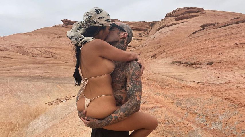 Kourtney Kardashian und Travis Barker im April 2021