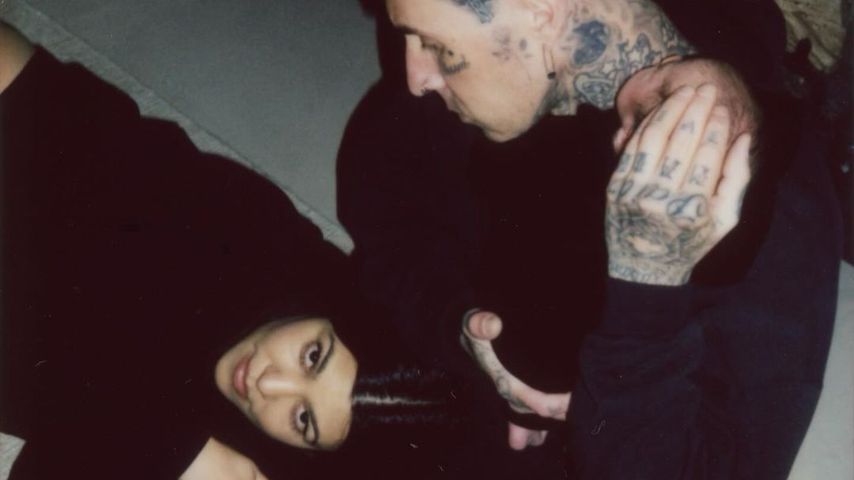 Kourtney Kardashian und Travis Barker mit ihrem Sohn
