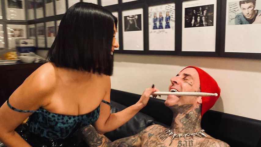 Kourtney Kardashian und Travis Barker im Oktober 2021