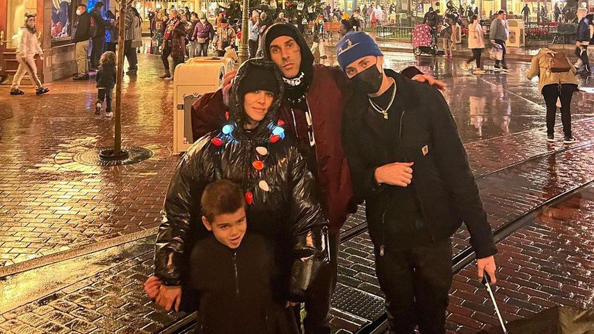 Kourtney Kardashian, Travis Barker, Reign Aston Disick und Landon Barker