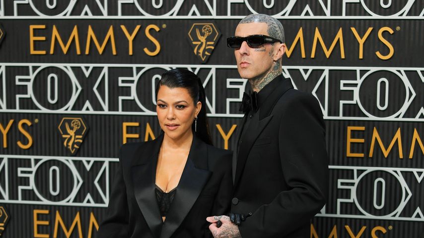 Kourtney Kardashian und ihr Ehemann Travis Barker, im Januar 2024