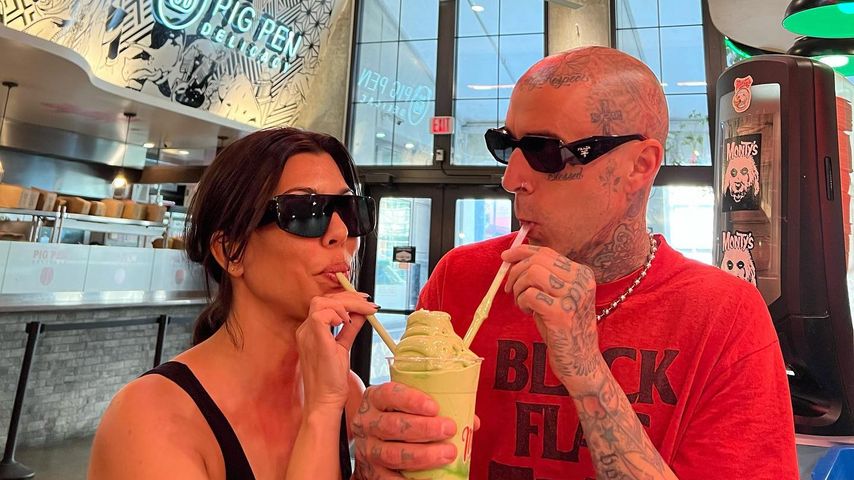 Kourtney Kardashian und Travis Barker im April 2022