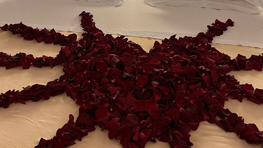 Kourtney Kardashians Bett in ihrer Hochzeitsnacht
