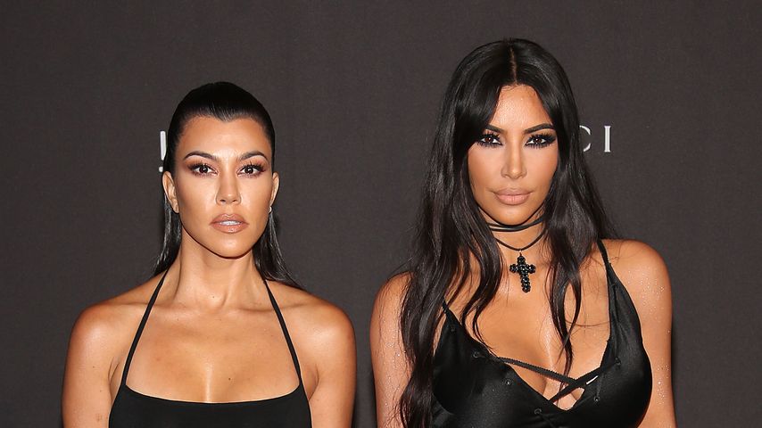 Kourtney und Kim Kardashian im November 2018