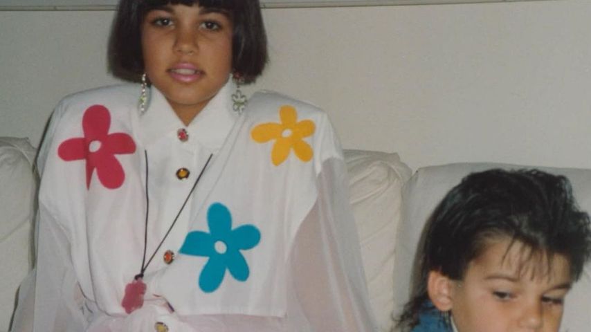Kourtney und Rob Kardashian als Kinder