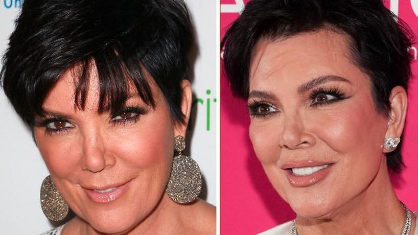 Collage: Kris Jenner im Jahr 2010 und 2023