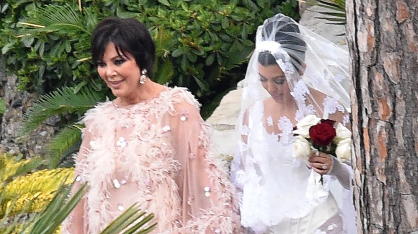 Kris Jenner und Kourtney Kardashian an Kourtneys Hochzeit